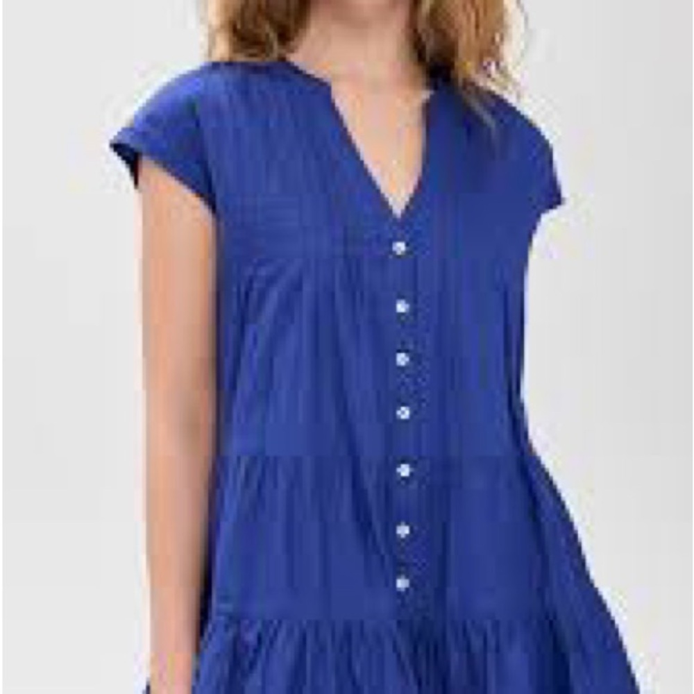 Women's Denim (see other picture) Button-Front Tiered Top